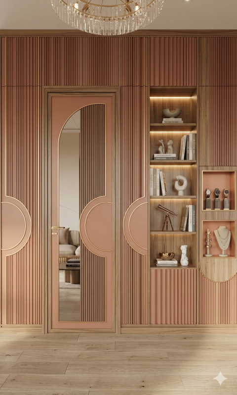 Sliding Door Acrylic Wardrobe