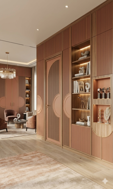 Sliding Door Acrylic Wardrobe