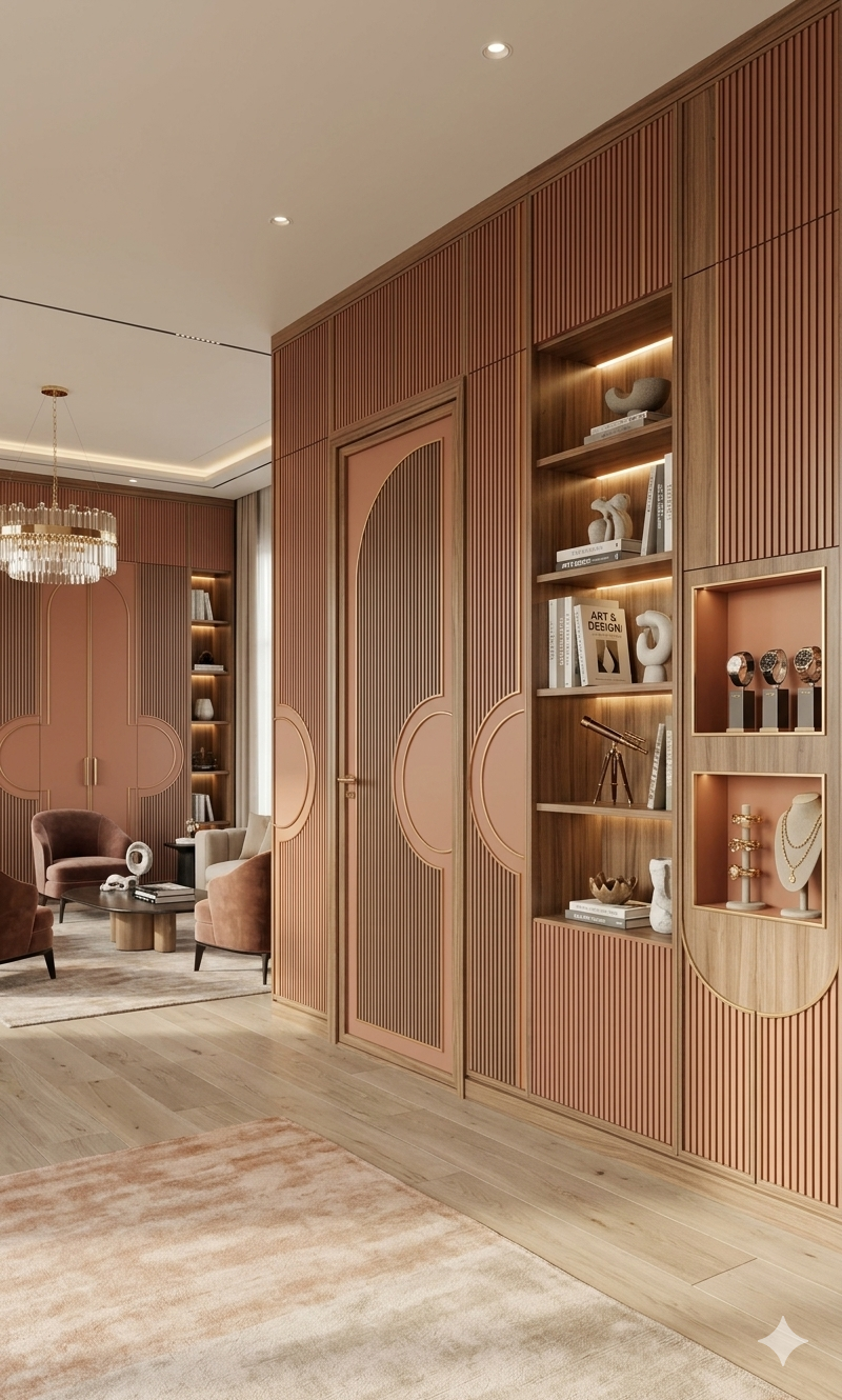 Sliding Door Acrylic Wardrobe