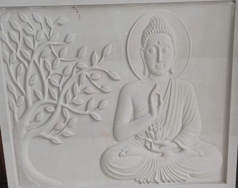 Stone Budda wall art